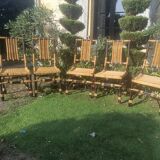 Bamboo and rattan chairs