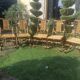 Chaises en bambou et rotin