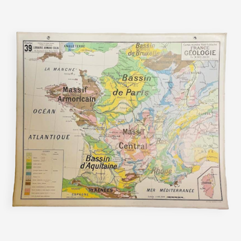 Map France Vidal- Lablache