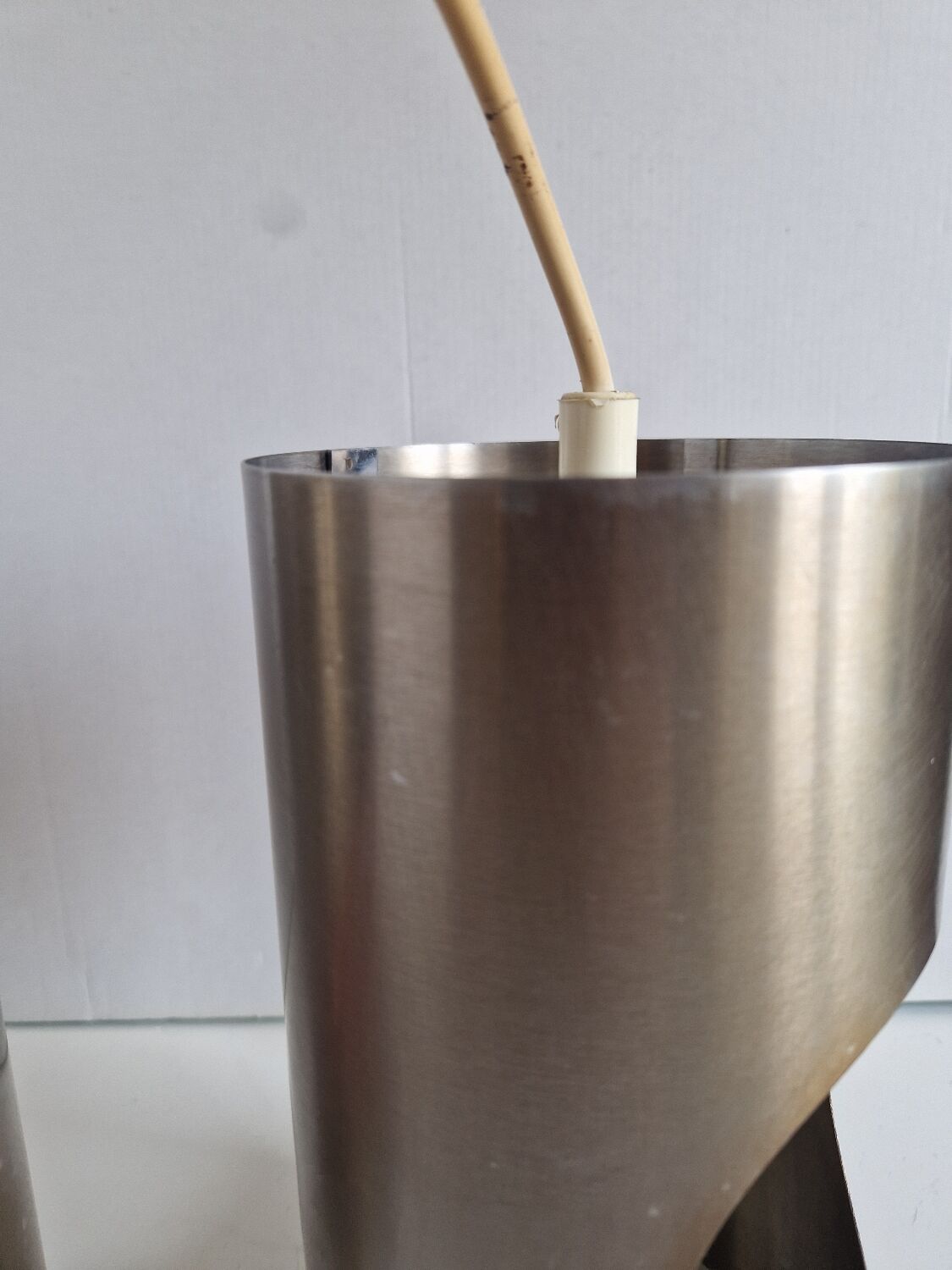 Set of 2 Cylindrical Pendant Lights from the 70s