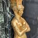 Empire style fireplace in antique green marble and gilded bronzes circa 1880