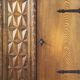 Vintage Danish Baroque Brutalist Style Oak Cabinet 1960s