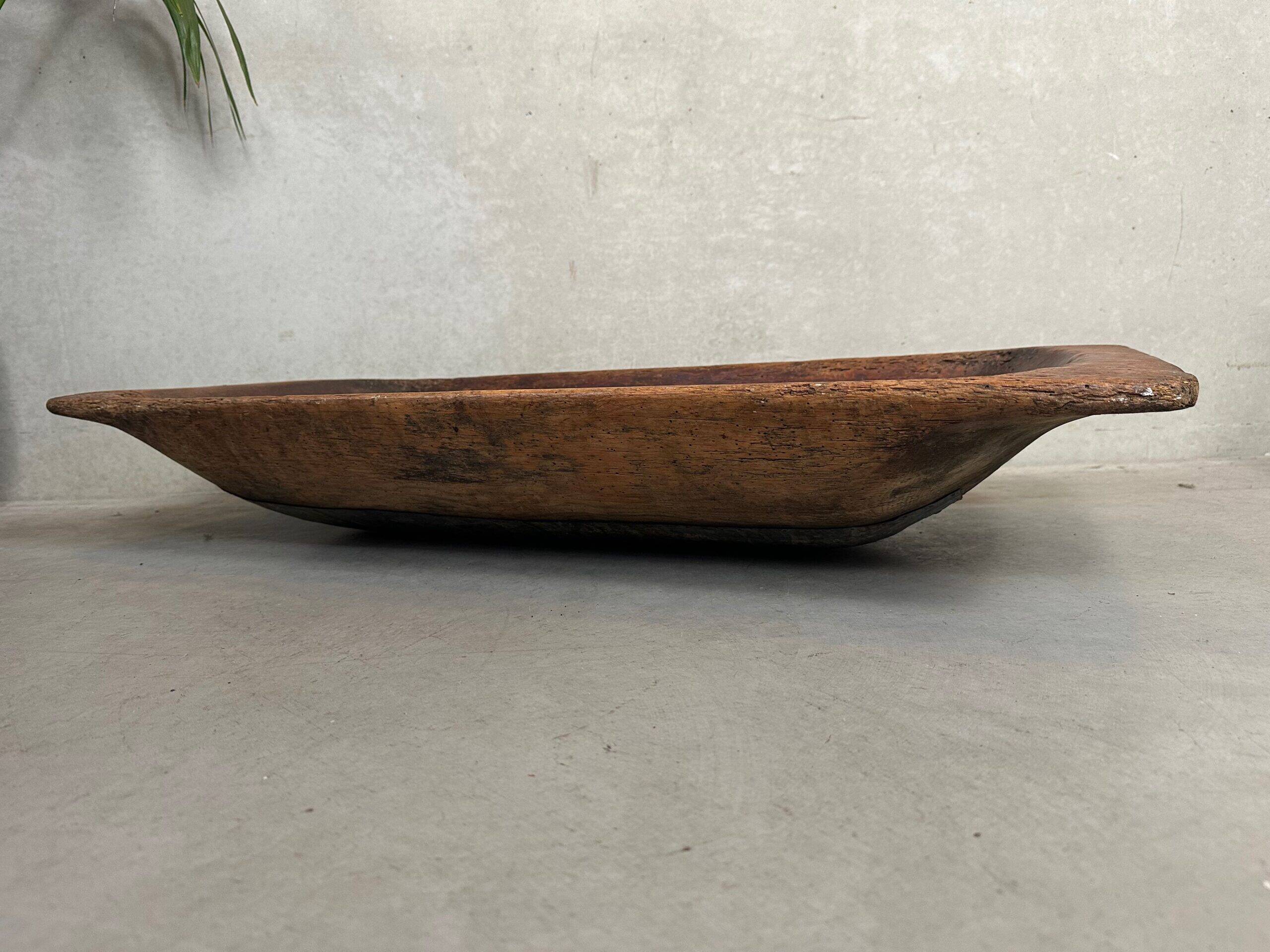 XXL 19th century antique wooden trough