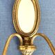 Pair of mirror wall lights in bronze - Maison Lucien Gau, Paris
