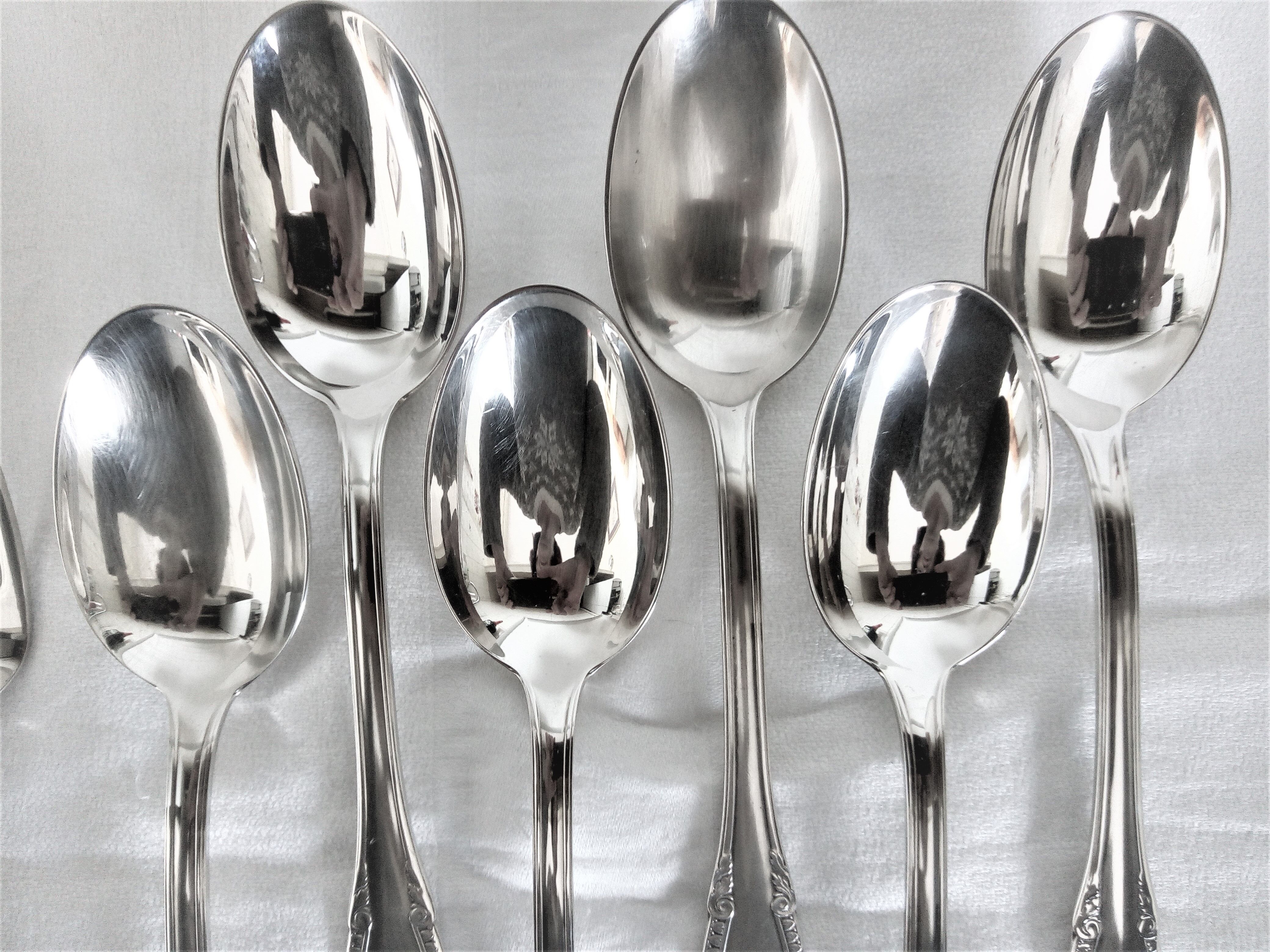 Baroque model silver metal cutlery service