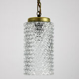Crystal glass pendant lamp, 1960s