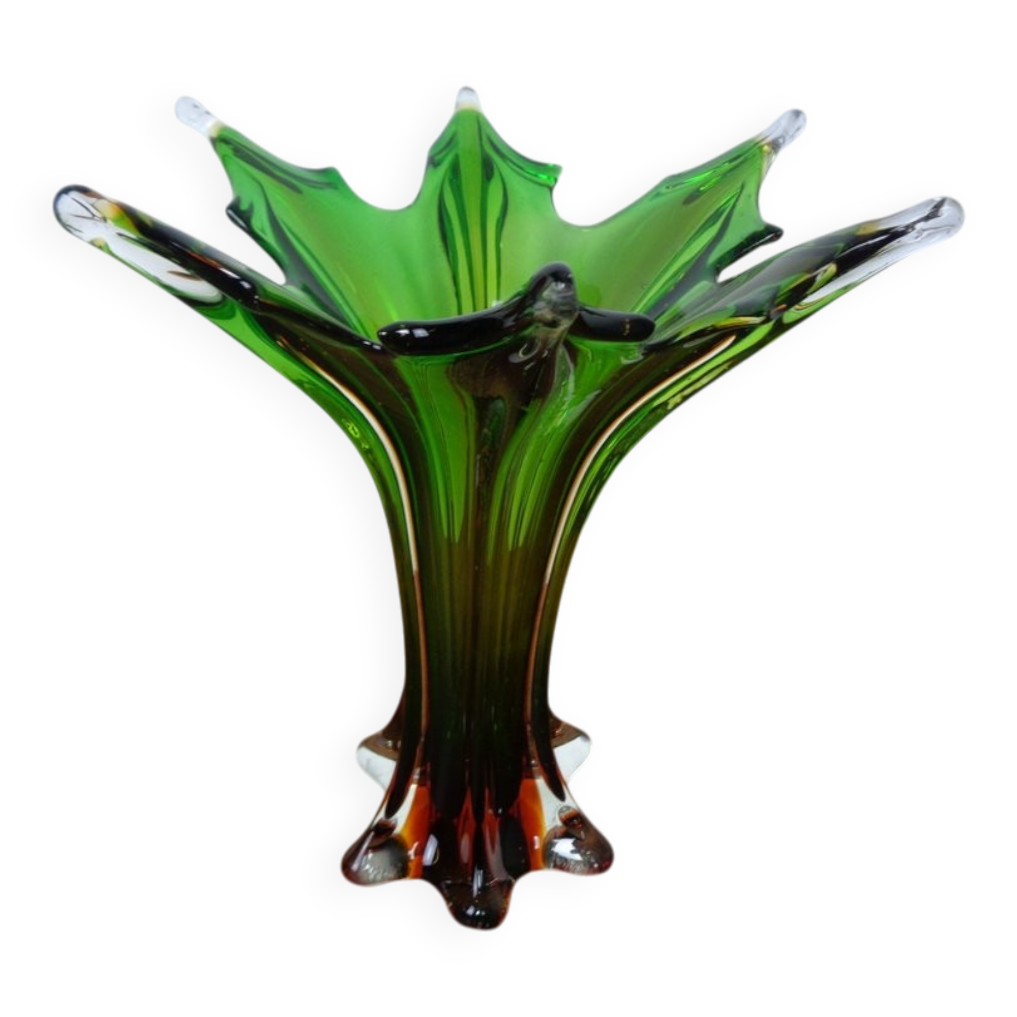 Murano Sommerso Glass Vase, 1960s