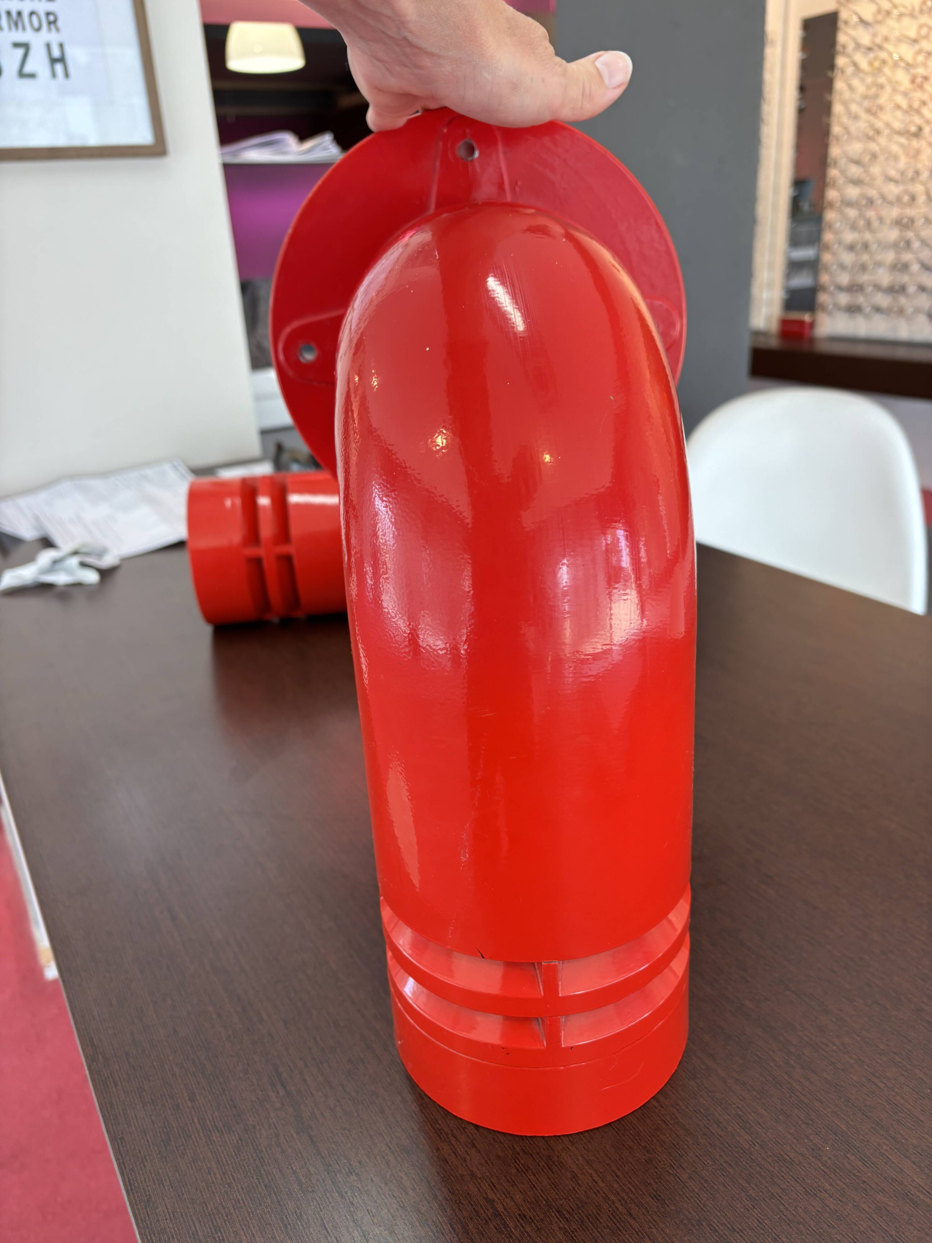 Pair of vintage Nordisk solar pipeline wall lights by Ole Plaess Jorgensen