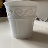 Pot à bougie, photophore, porcelaine fine, Bernardaud, Limoges, modèle louvre