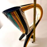 vase tripode vintage signé Vallauris