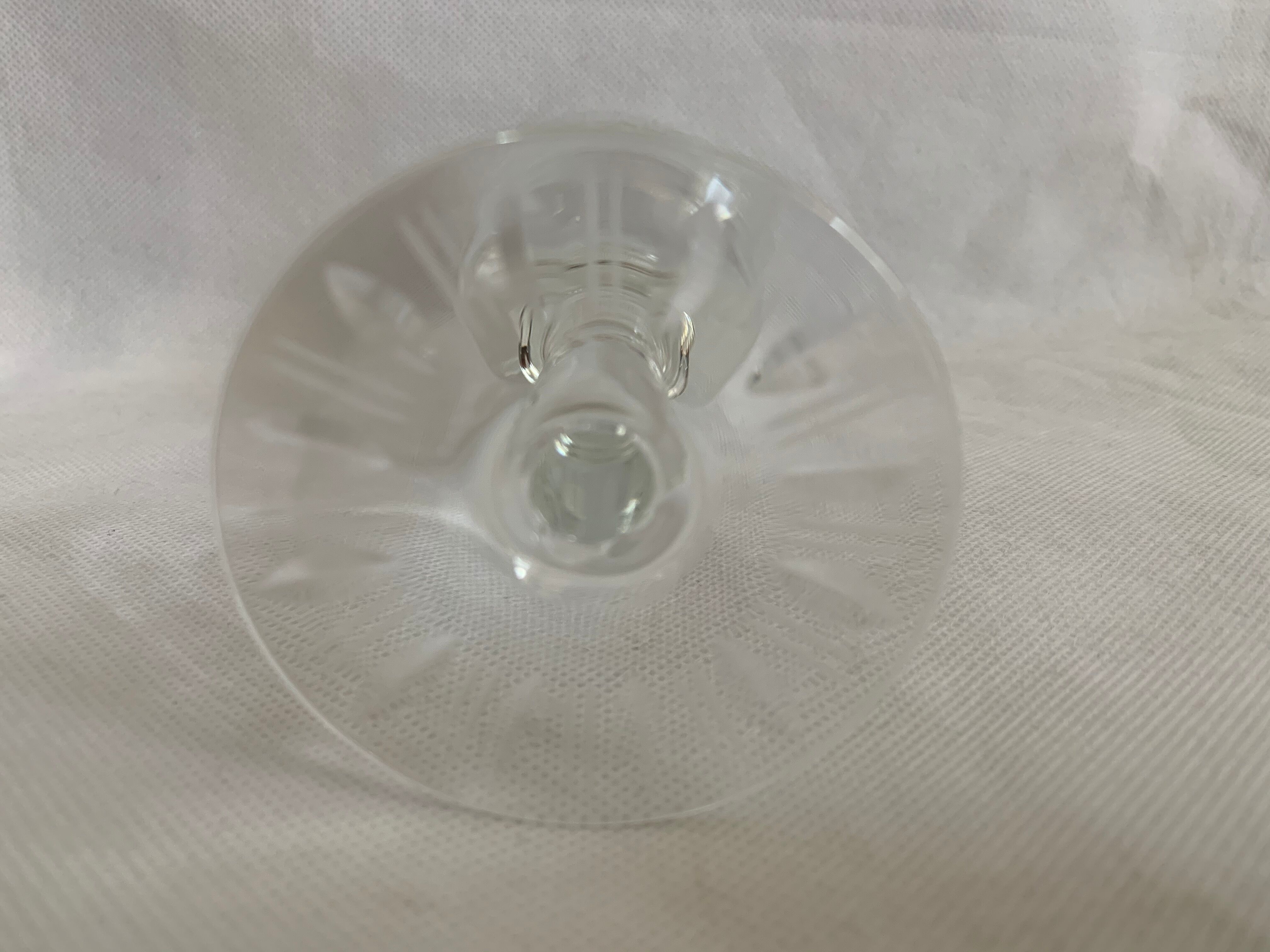 3 Verres en cristal sur pied pour vin blanc