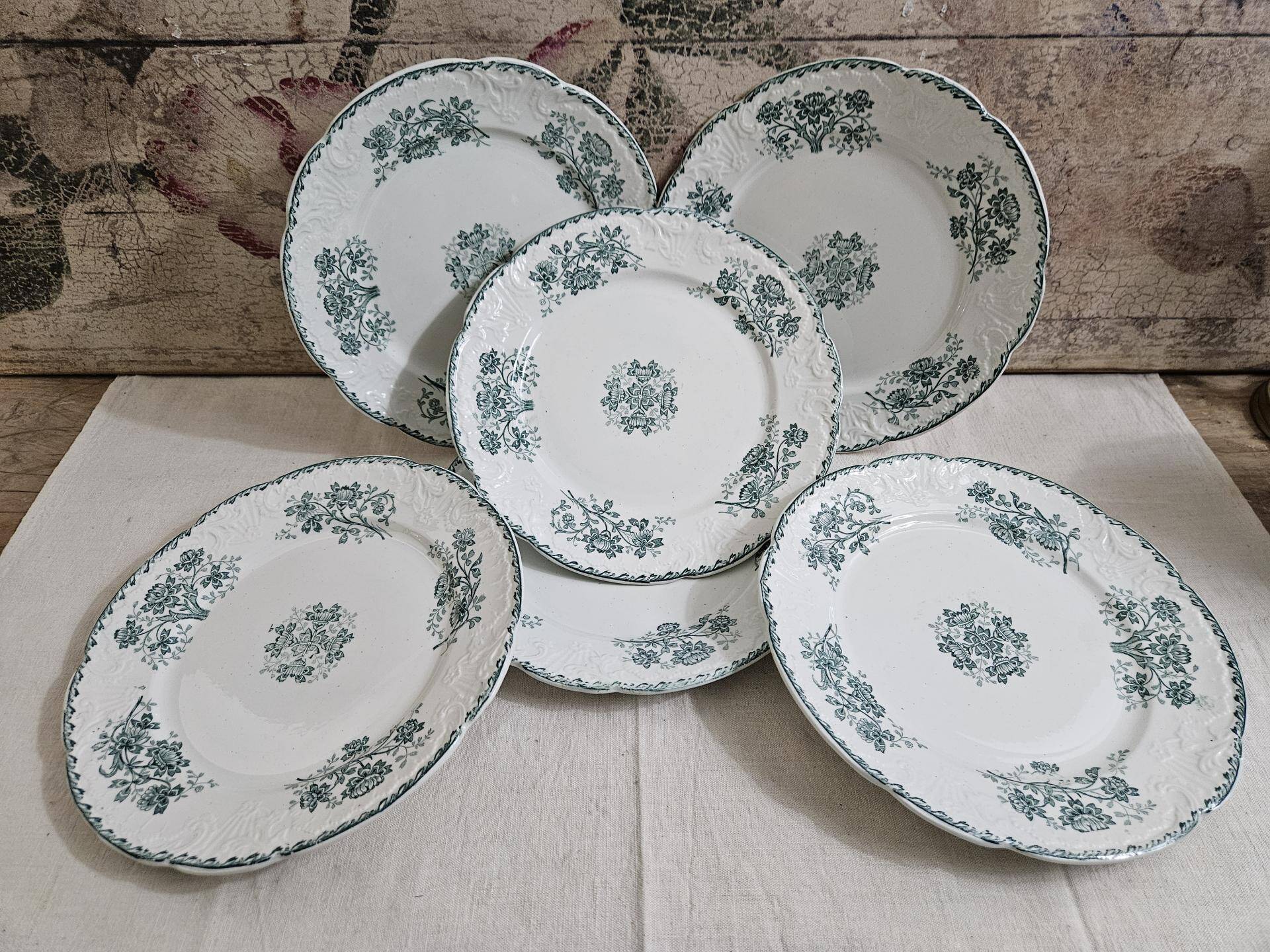 6 assiettes à dessert Terre de Fer