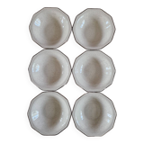 6 assiettes creuses Chartwell Churchill beige vintage