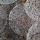 Set of 11 dessert plates in faceted glass