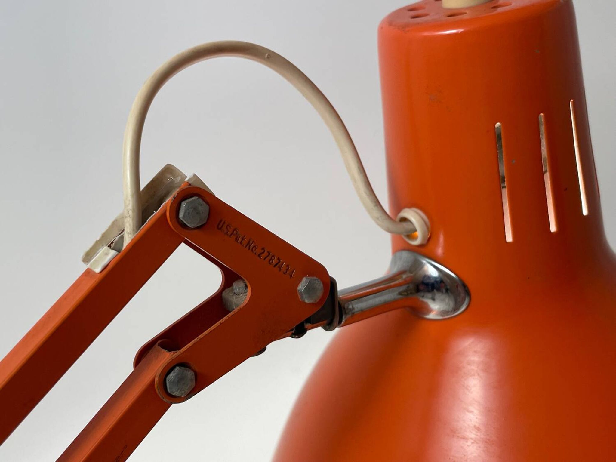Luxo Regent lamp 1960 orange