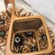 Vintage sleigh chair baumann sitting cannage