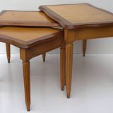 Old mid century set of 3 nesting tables