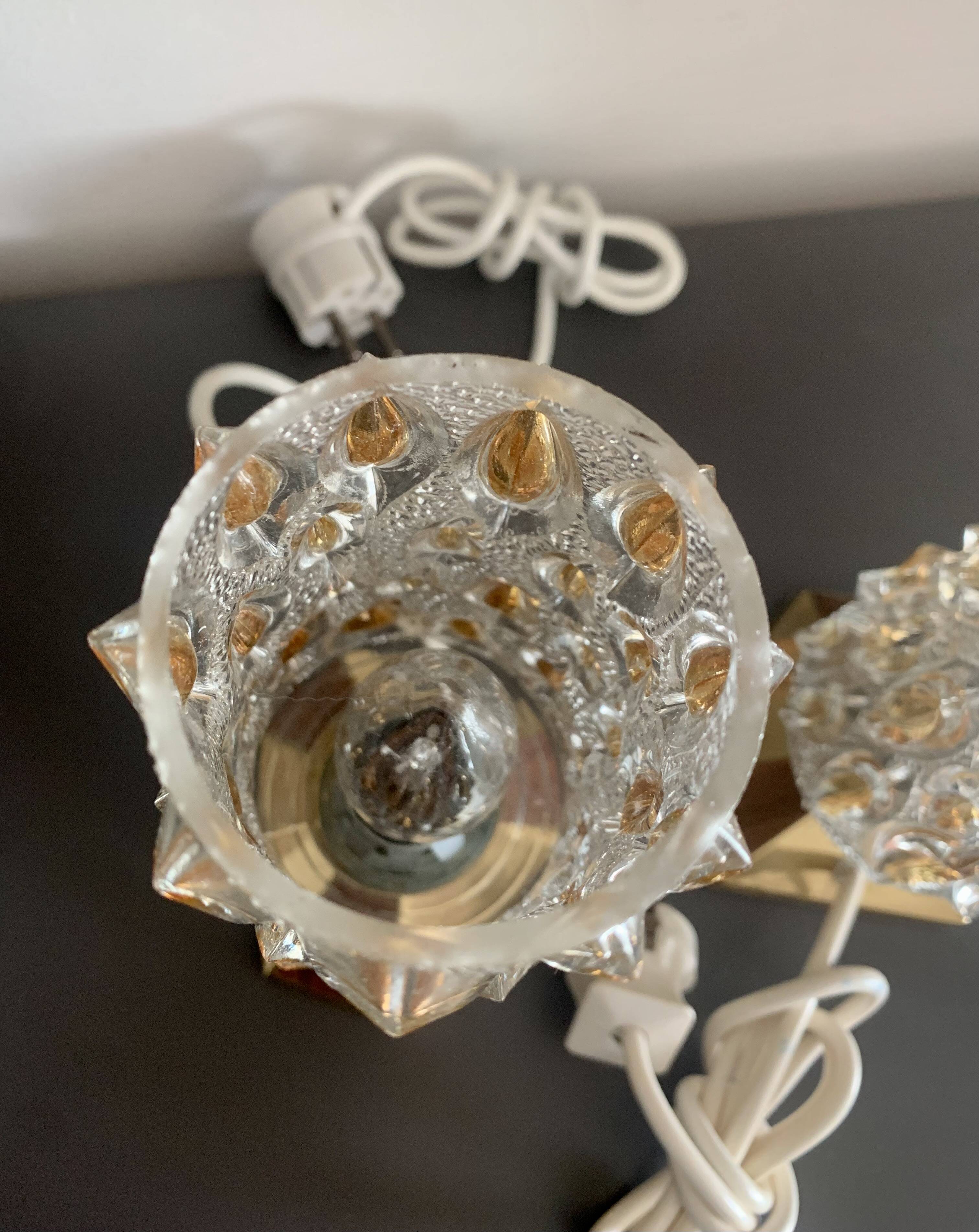 Paire de lampes de chevet, années 60/70