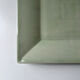 Large celadon square plate