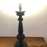 Vintage turned wooden lamp foot