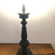 Vintage turned wooden lamp foot