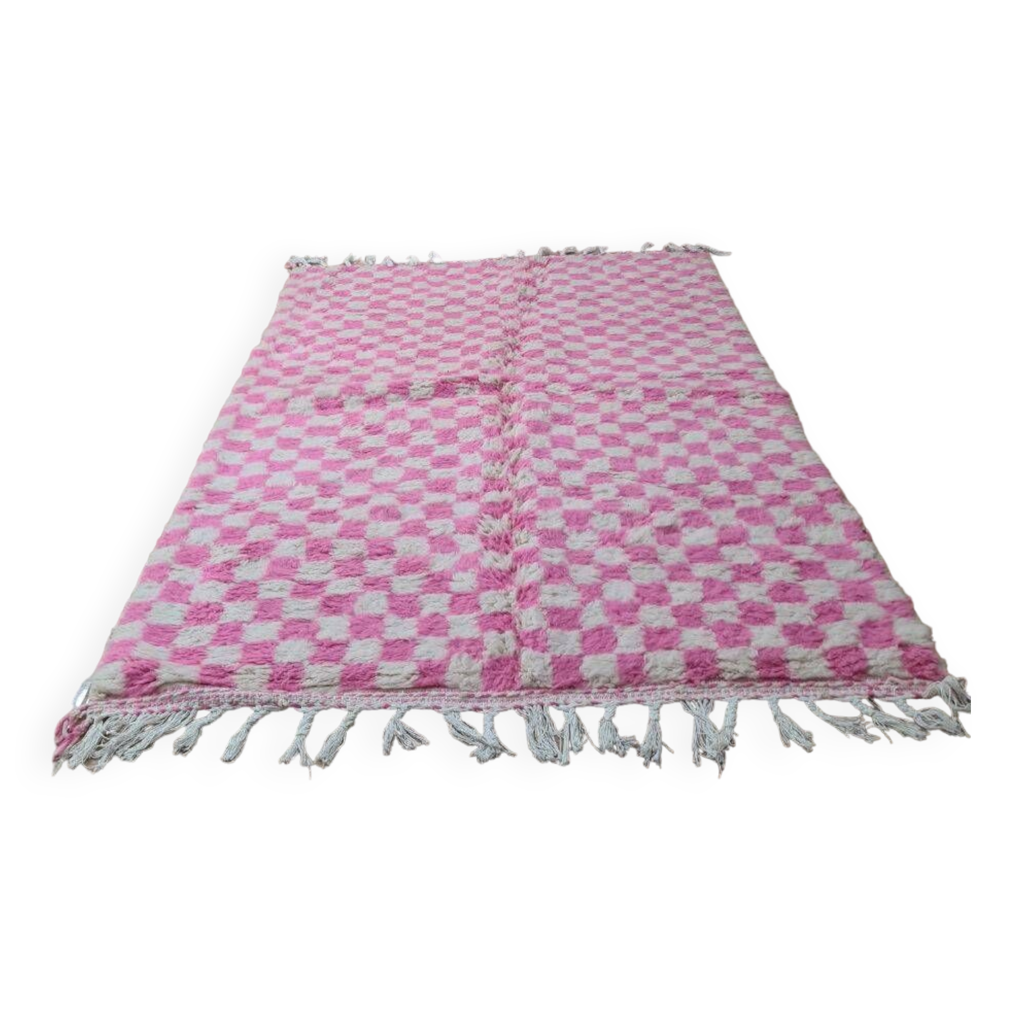 Handmade wool Berber rug 250x150 cm