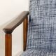 Fauteuil bleu par Edmund Homa, années 1970