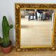 Miroir de cheminée XIXème siècle bois et stuc