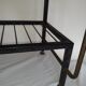 60's design metal and glass coffee table