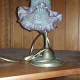 Lampe decorative pied laiton fin XlXème