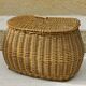 Panier vintage en rotin pour velo