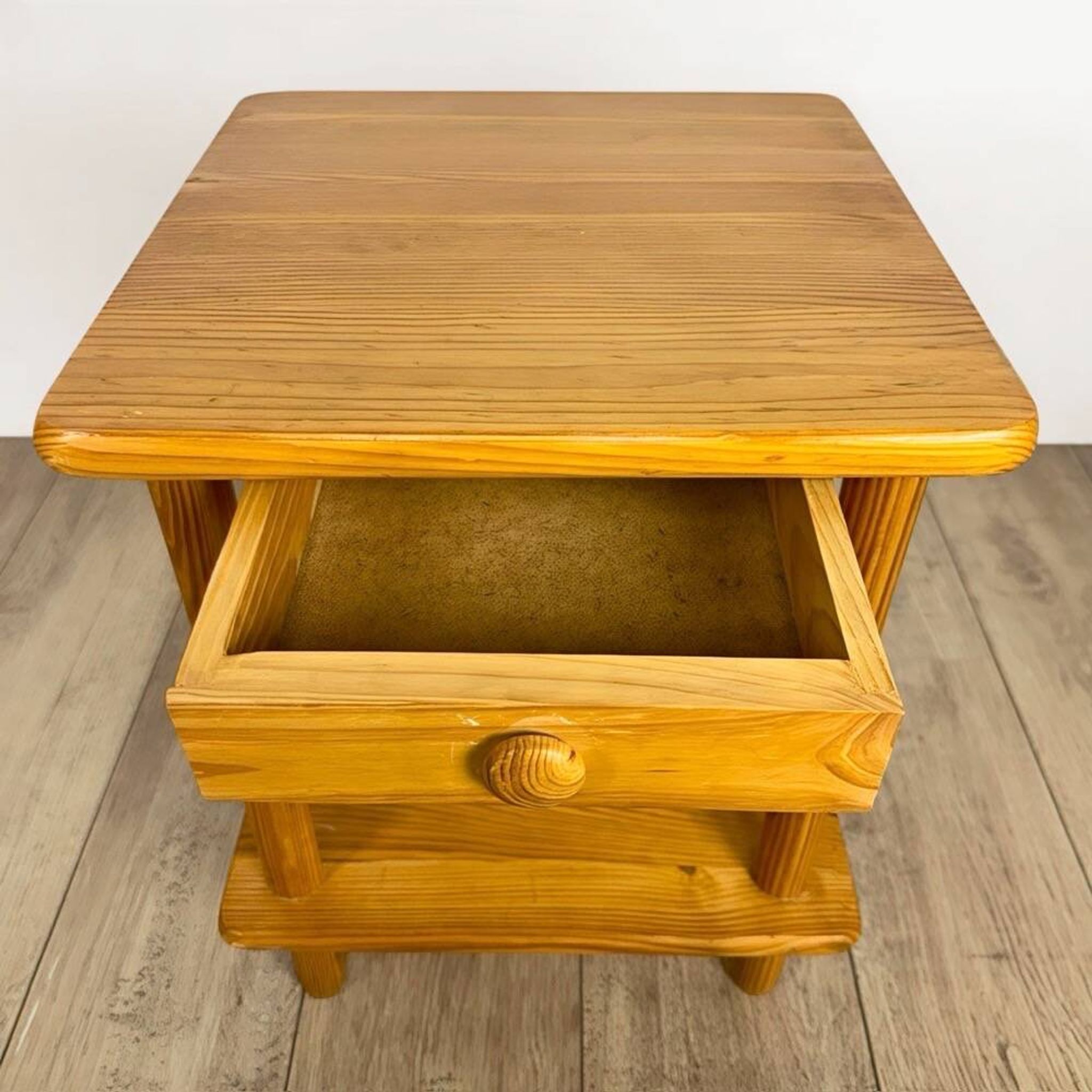 Scandinavian bedside table in pine from the 1980s.
