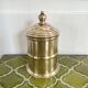 Round brass box