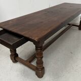 Large 19th Century Farmhouse Table in Solid Beech