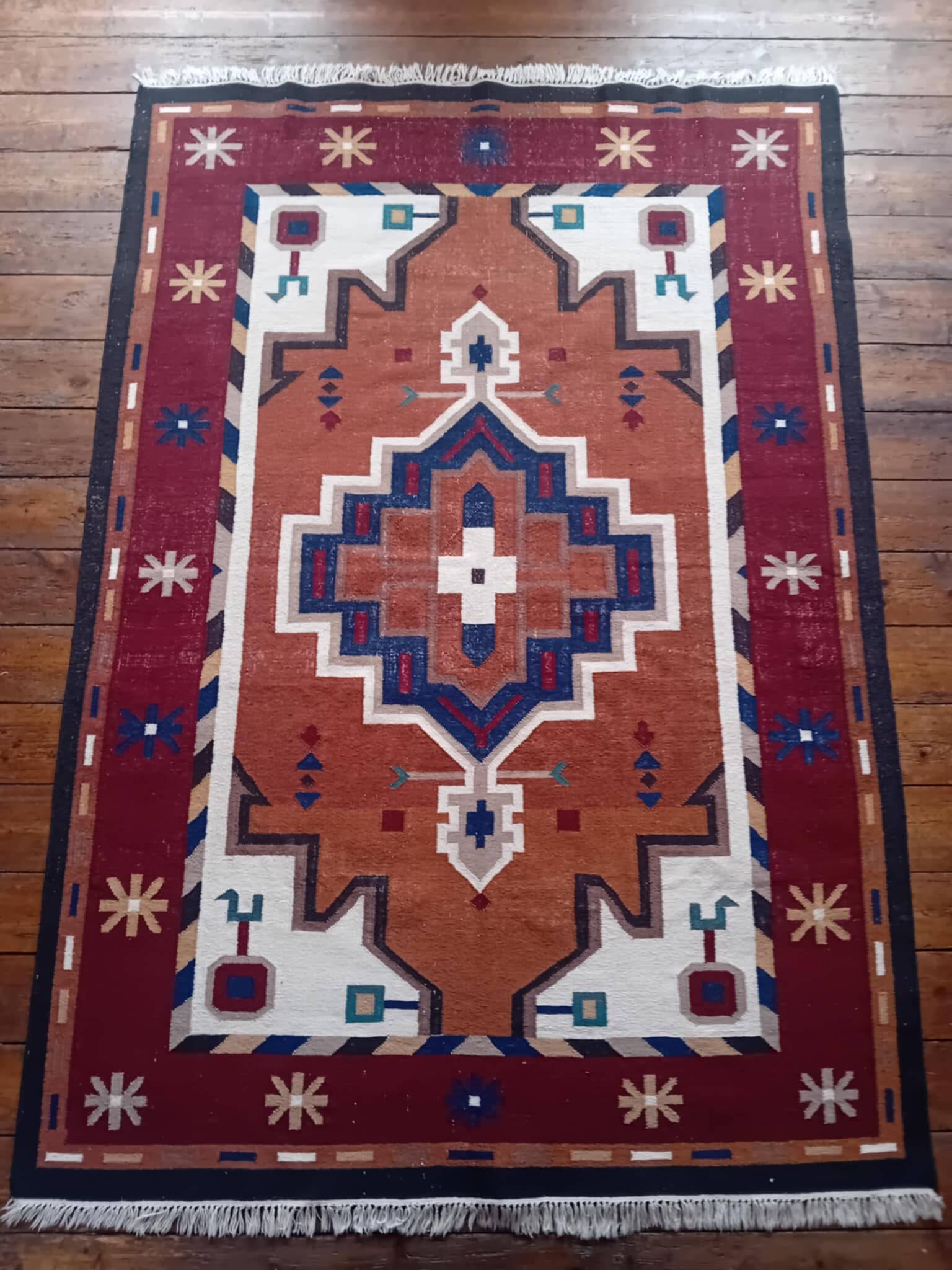 Handmade Indo-Caucasian Kilim 287x203cm