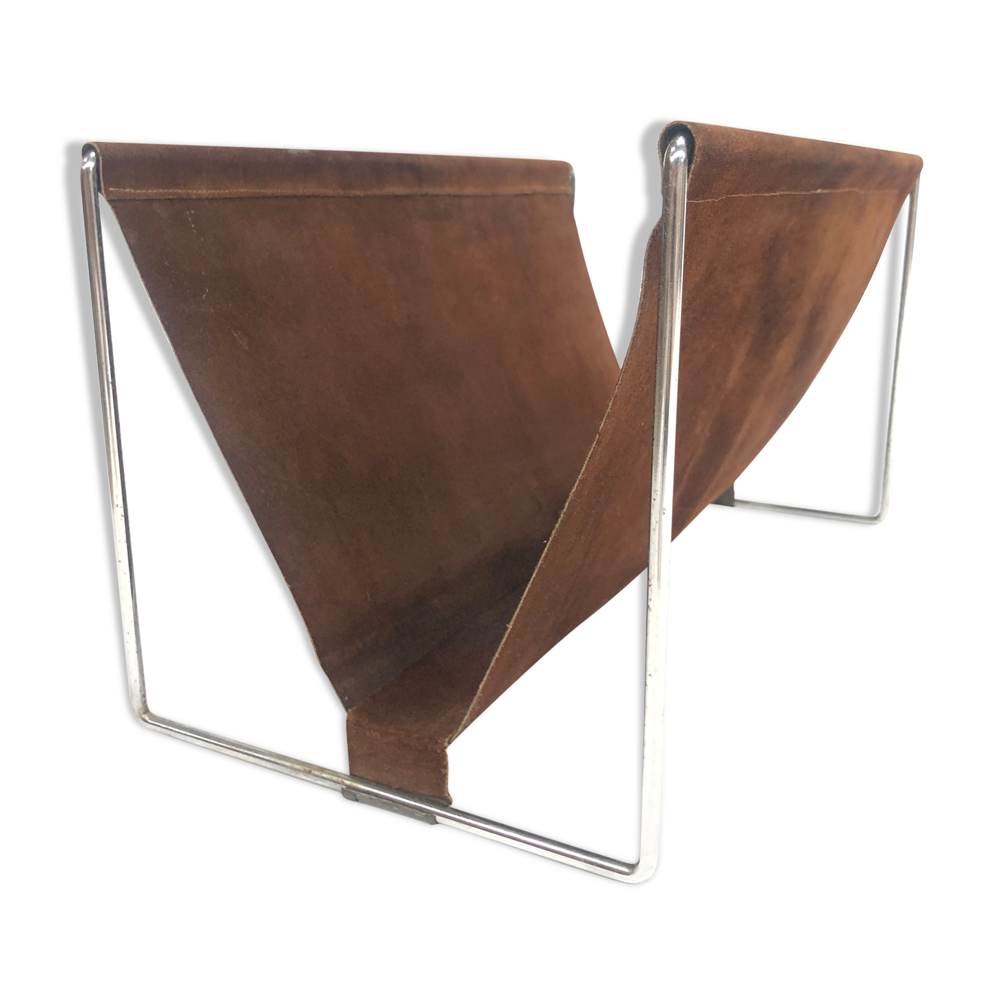 Porte magazines en métal, 60/70 design Pays-Bas