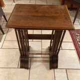 Set of 4 art nouveau side tables