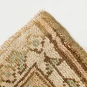 Light Brown & Pink Vintage Persian Rug, Handmade Wool Classic Home Decor