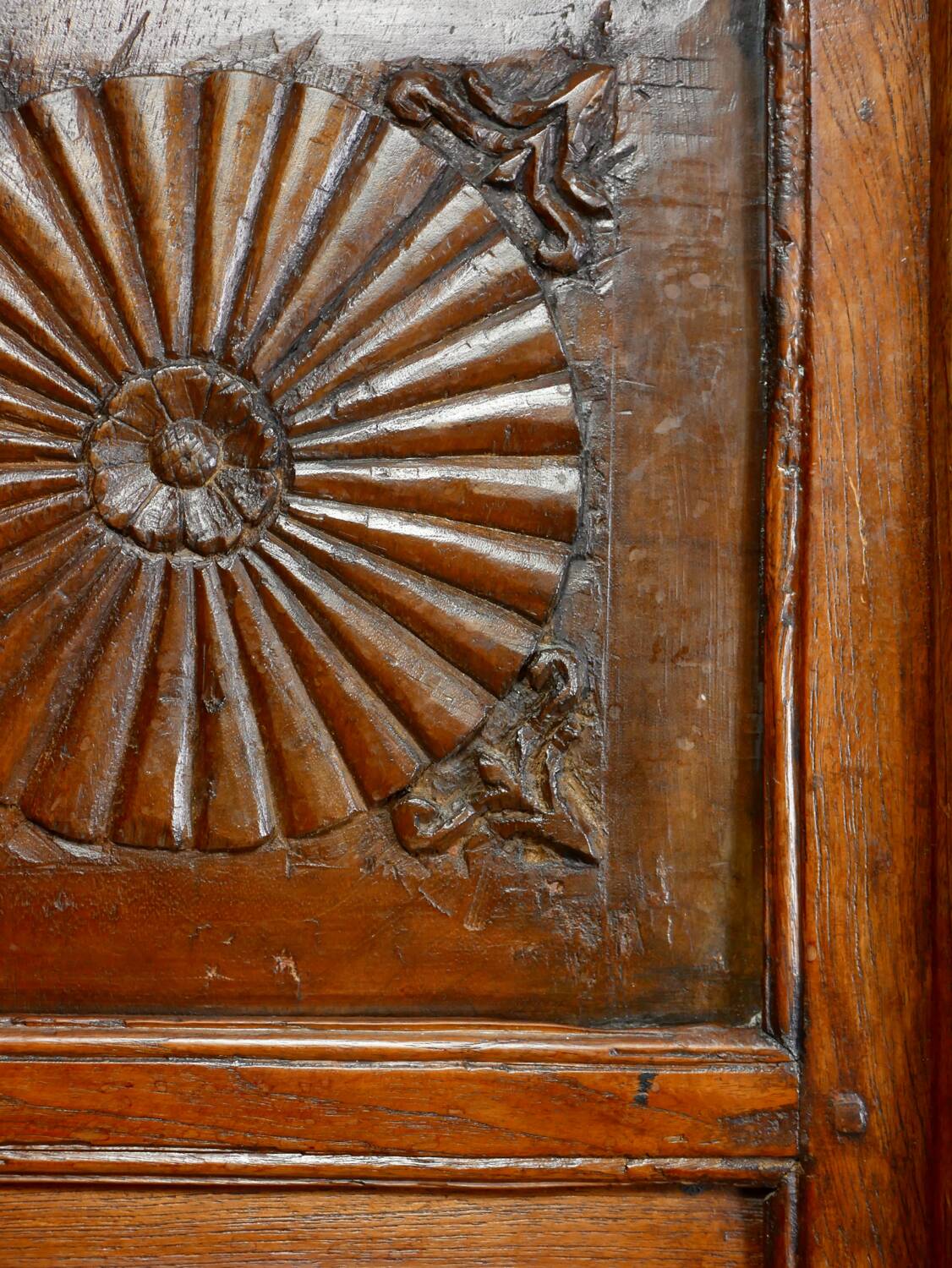 Antique carved wooden cabinet