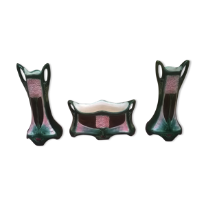 Garniture de cheminée - barbotine