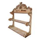 Étagère murale ou à poser années 1900 sculptée