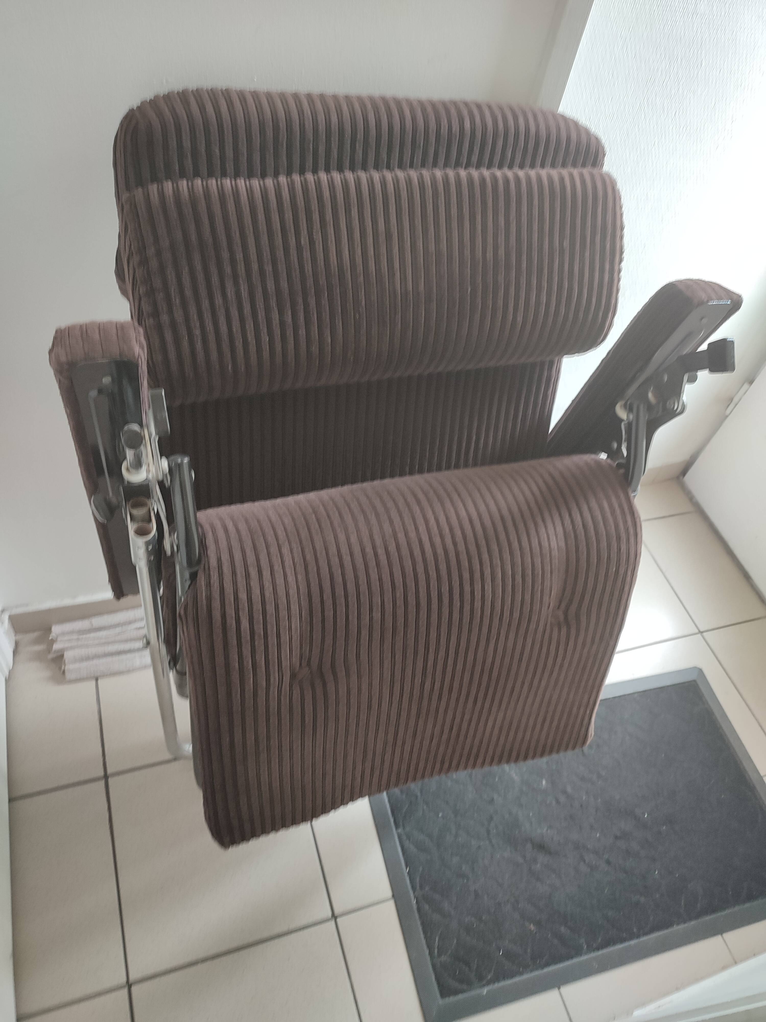 Fauteuil transat Lafuma vintage velours