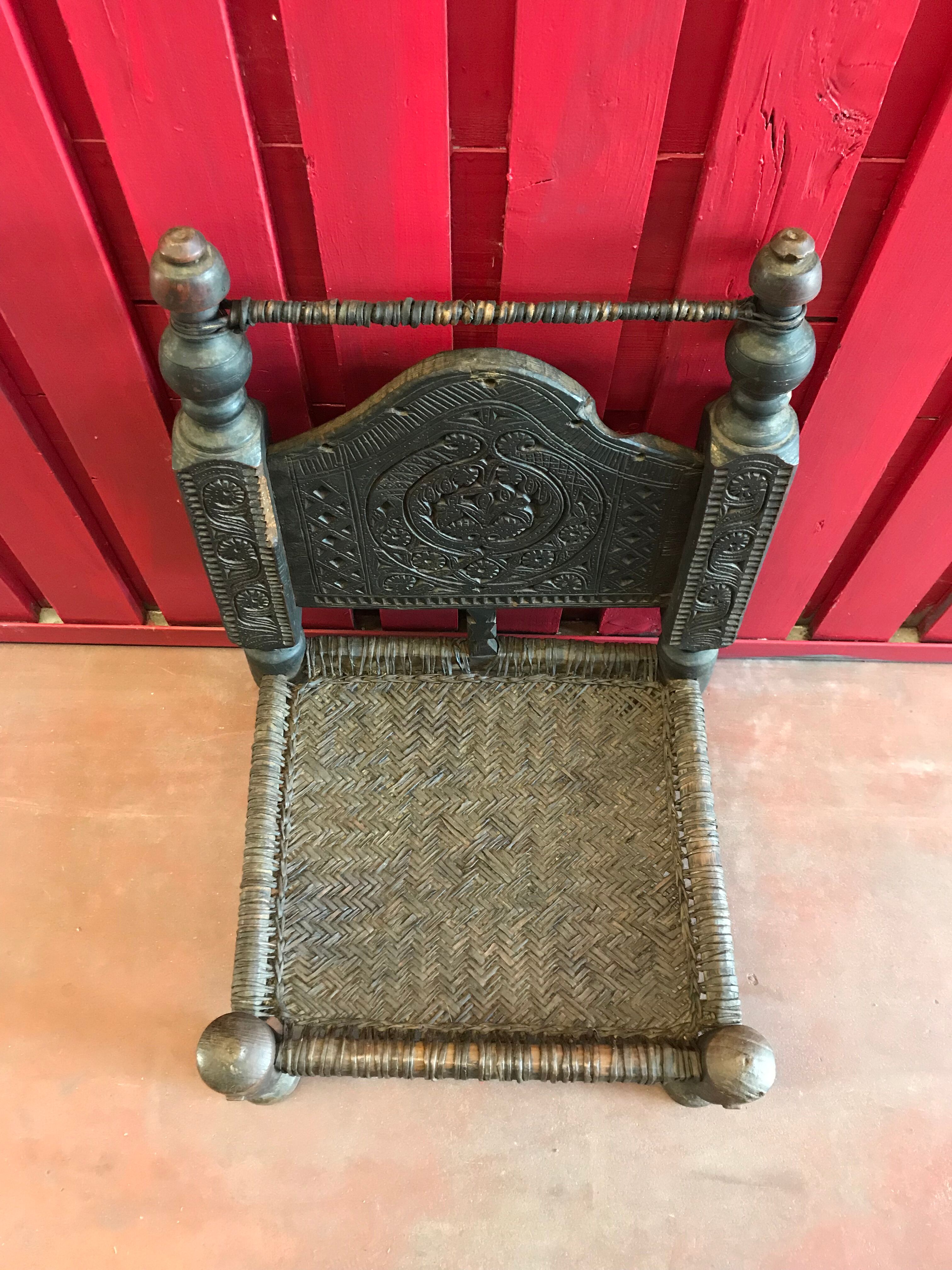 Low chair, walnut wood pakistan