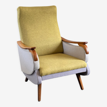 Chaise longue suédoise vintage 3 couleurs