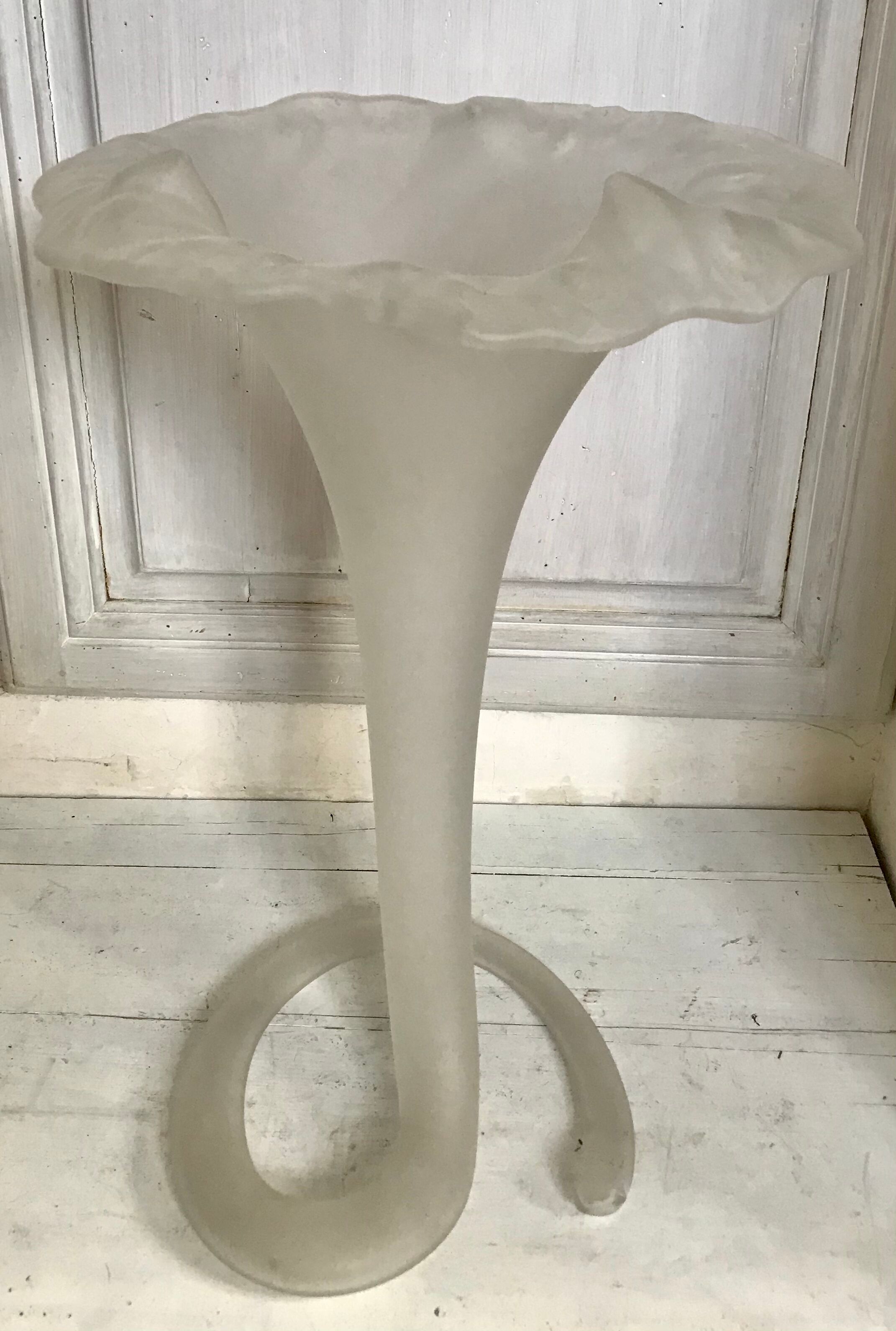 Art Nouveau style blown glass vase 50cm
