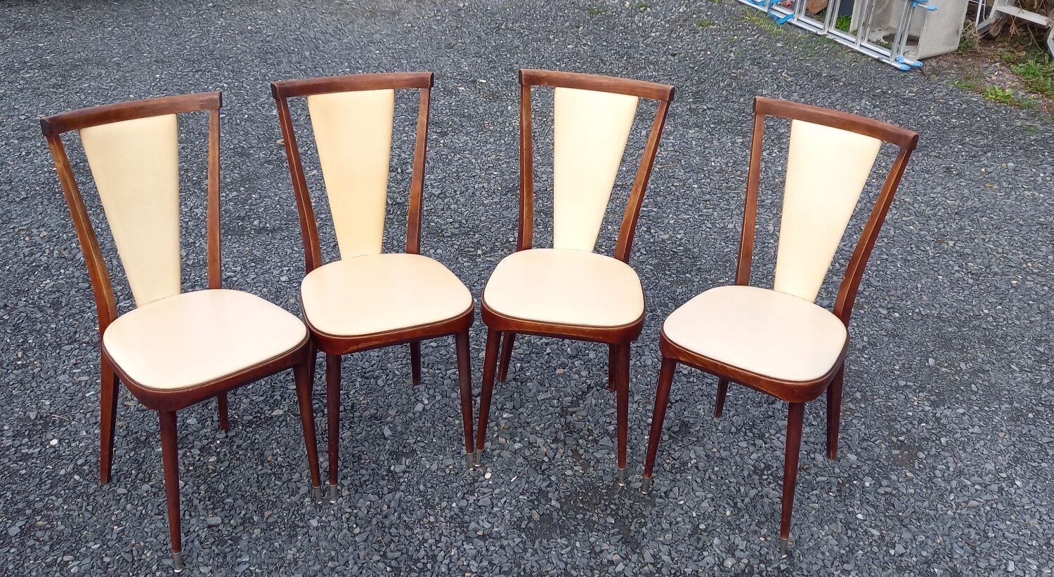 4 vintage chairs Palma Baumann 1970