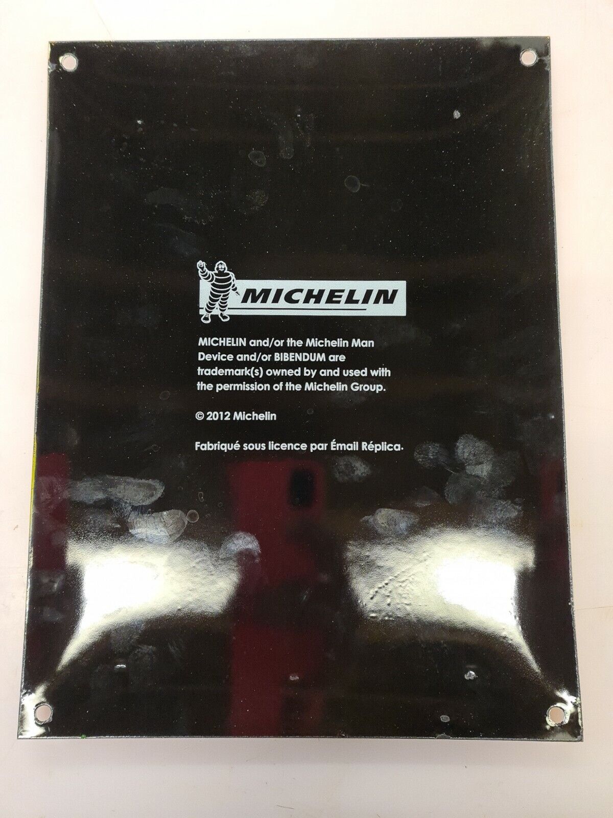 Michelin bibendum enamel plate