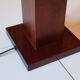 Mahogany midcentury table lamp
