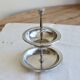 Vintage 2-tier silver-plated display stand - Dessert server