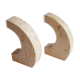 Travertine arc bookends by Fratelli Manelli, Italy 1960s.